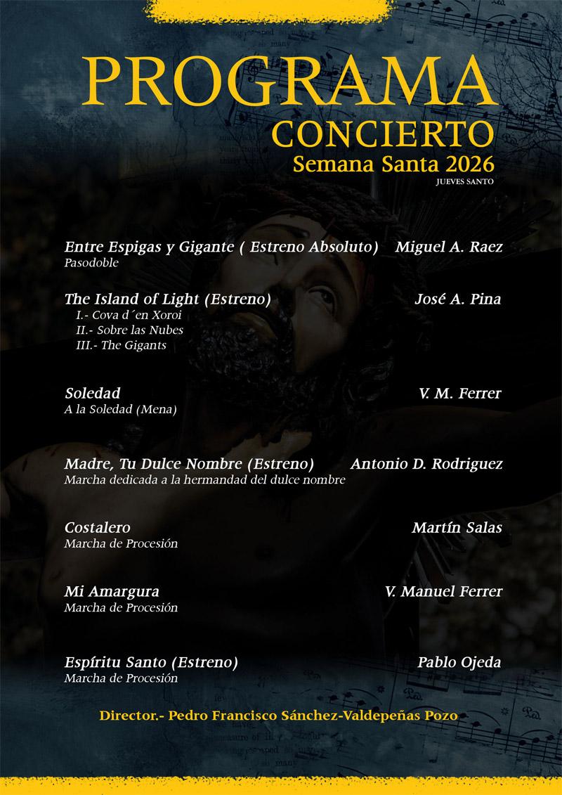 Programa concierto semana santa