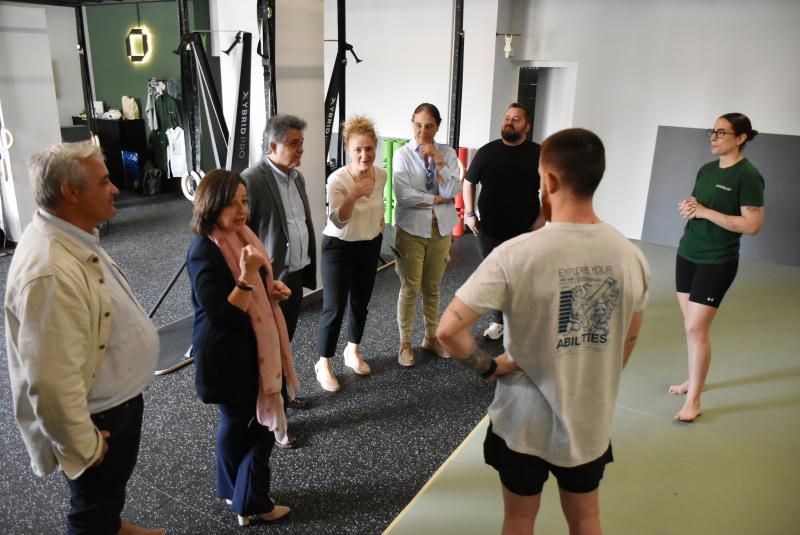 Durante la inauguración 