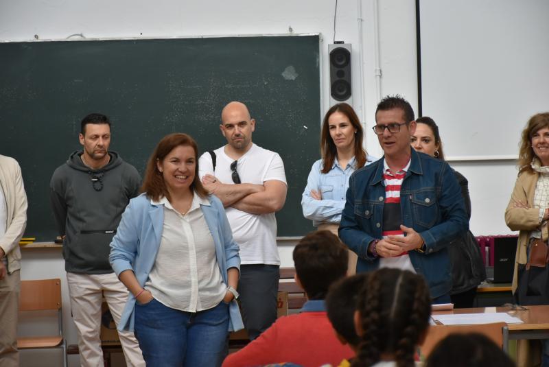 Calvo y Rubiales durante la actividad