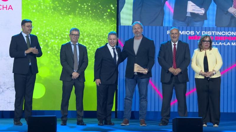 Durante la entrega de premios 