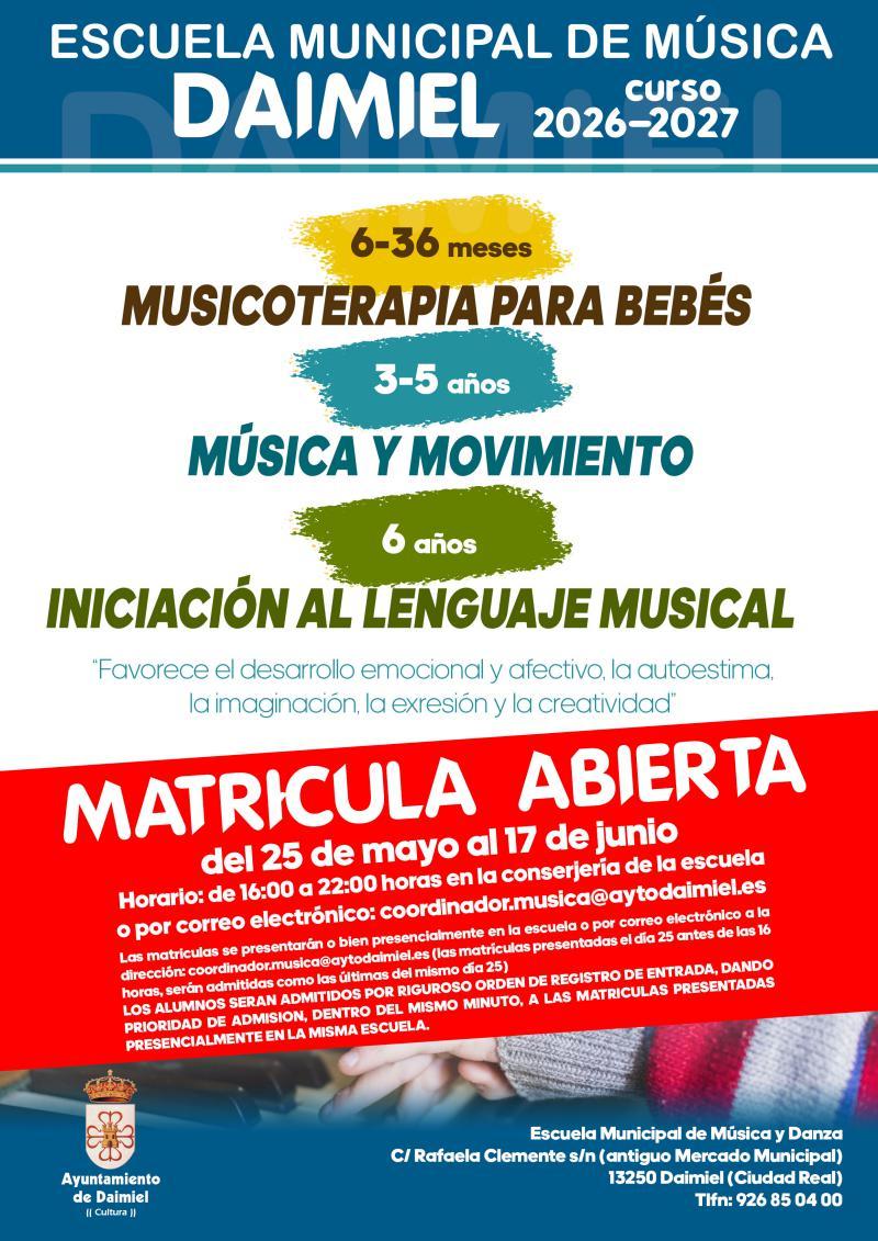Cartel música y movimiento