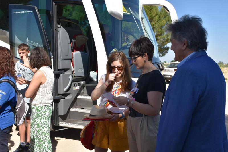 Durante la actividad en la laguna de Navaseca