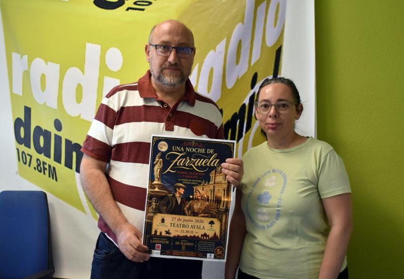 Gustavo y Cristina en Radio Daimiel 