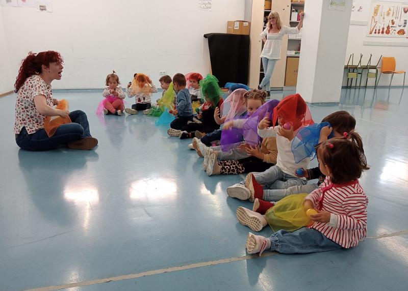 Clase de Musicoterapia. Archivo