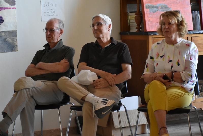 Sanroma, Barreda y Fisac entre el público asistente