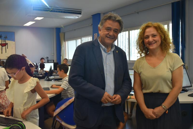 Sierra y Sánchez de Pablo en el campus digital