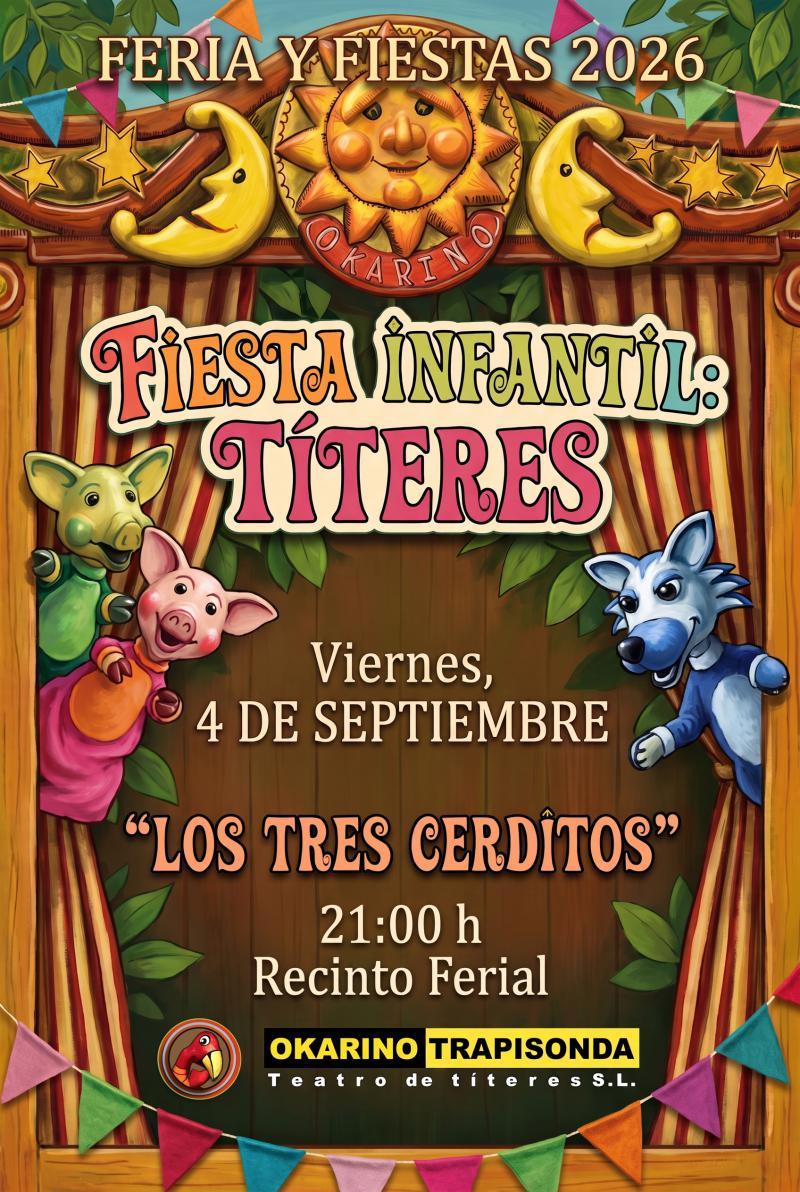 Cartel los tres cerditos