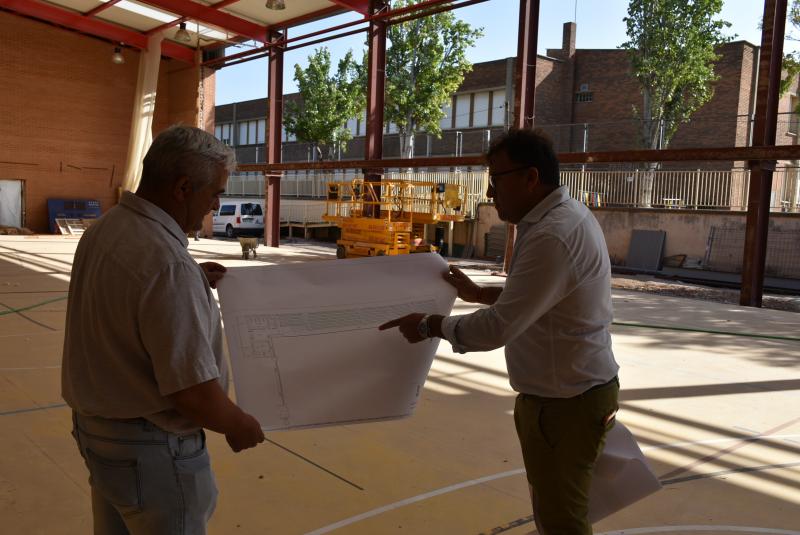 Villar y Sánchez Camacho en la obra