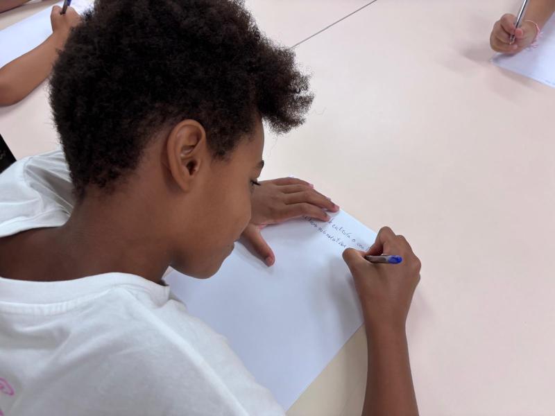 Un participante durante la actividad