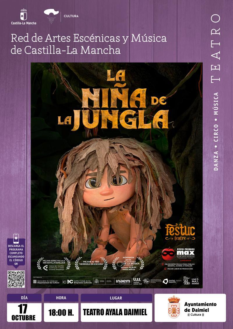 Cartel La niña de la jungla