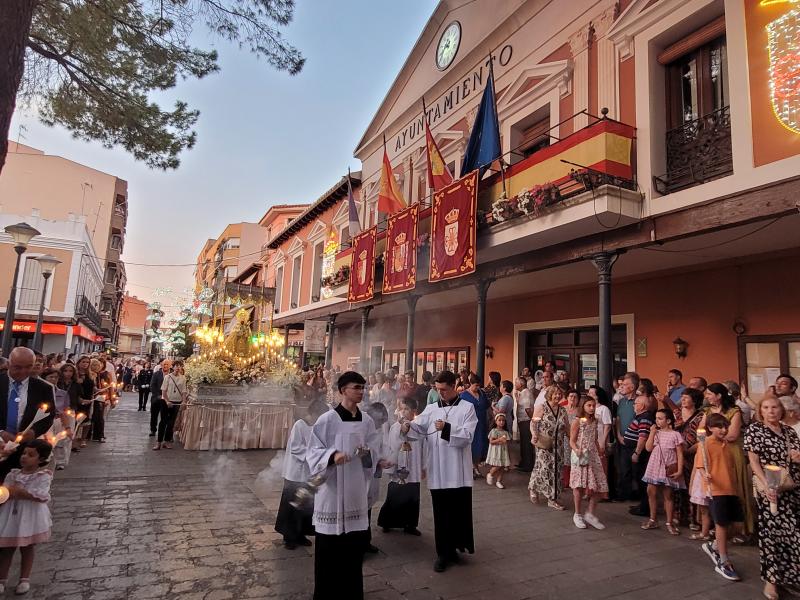 Procesión de la Virgen de las Cruces.
