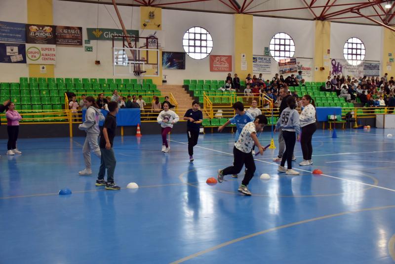 Durante la carrera de relevos 