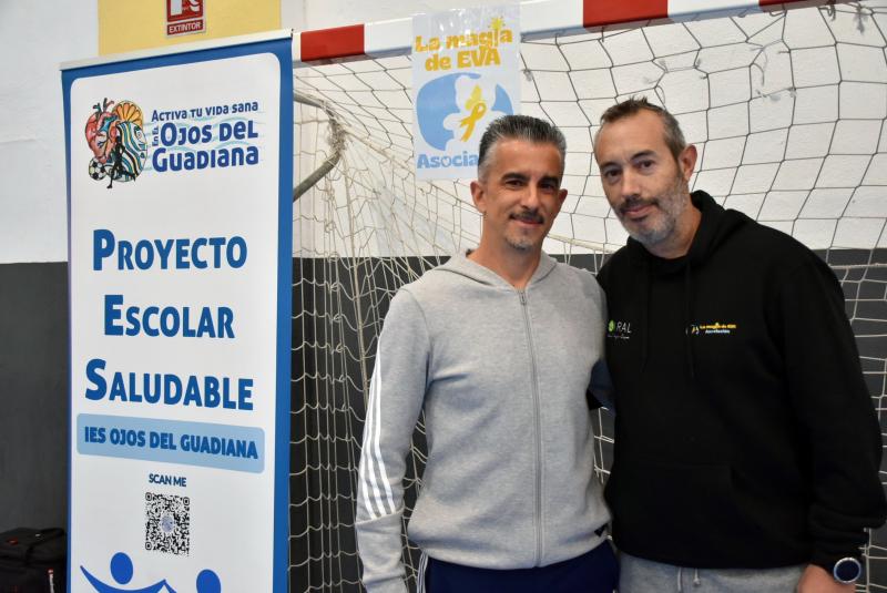 Jesús y Manuel en la carrera solidaria