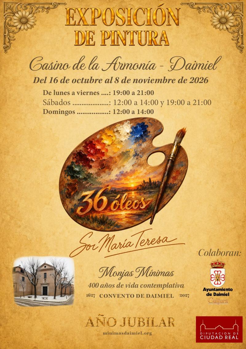 Cartel Expo pintura Sor María Teresa