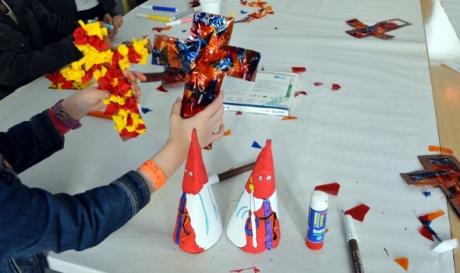 Algunas de las manualidades de los talleres