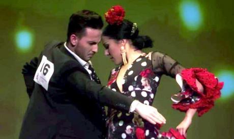 Carlos Cencerrero y Carmen Romero, durante su actuación