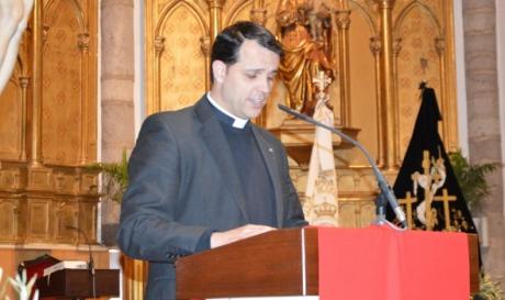 Julián Lozano durante el pregón