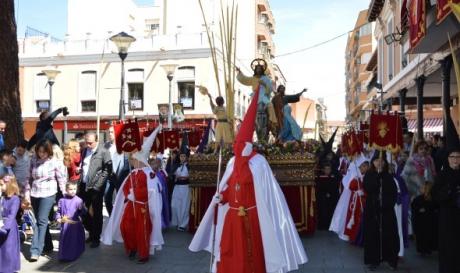 La Borriquilla por la Plaza de España