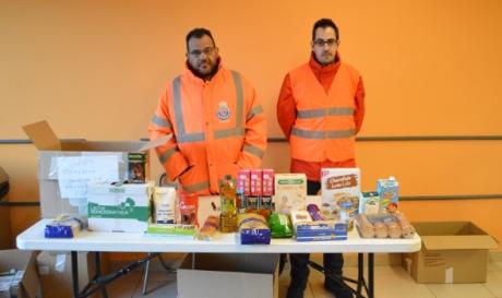 Protección Civil en la recogida de alimentos