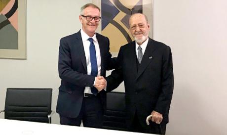 José Guirao y Vicente Carranza, en el despacho del ministro de Cultura