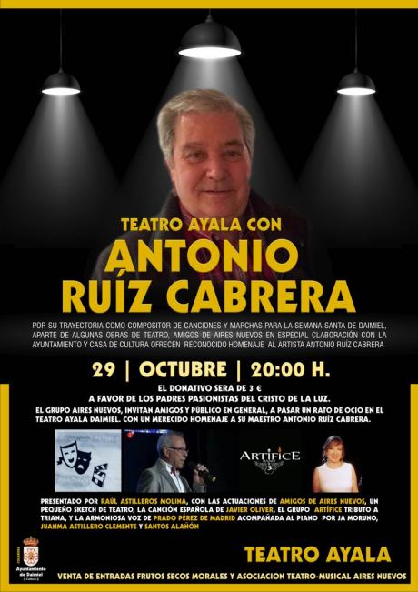 Cartel Homenaje Antonio Ruiz Cabrera