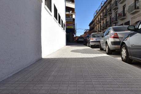 Nueva acera de calle Prim