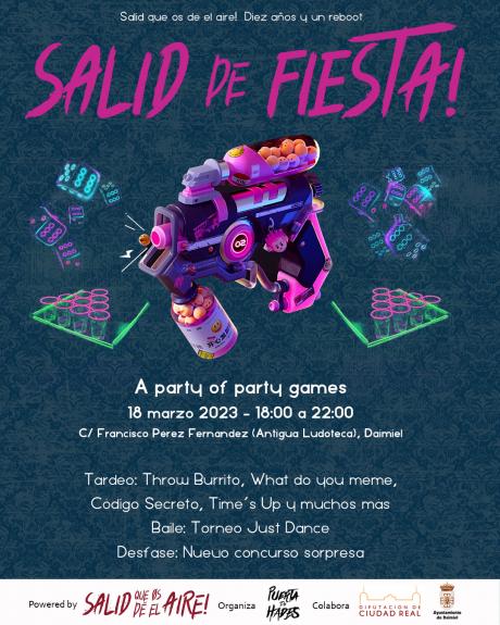 Cartel de la actividad ¡Salid de Fiesta!