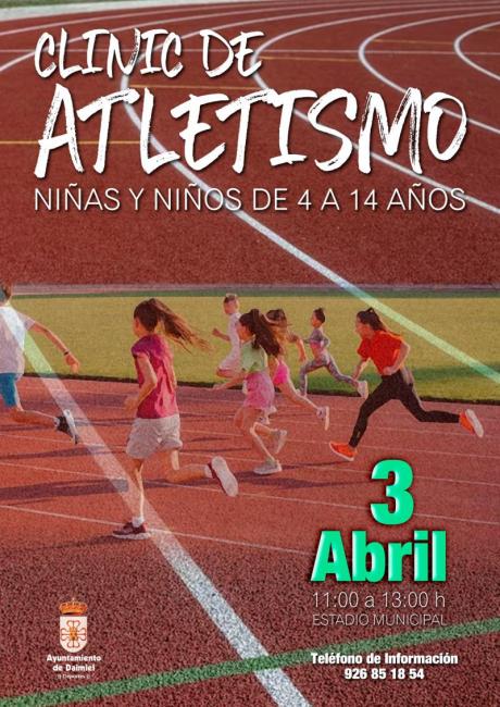 Clinic de atletismo - Cartel