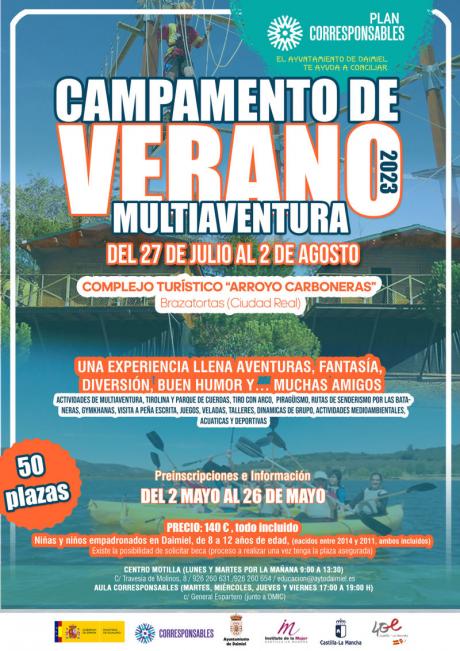 Cartel campamento verano