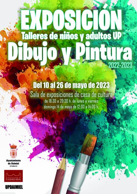 Cartel exp talleres dibujo y pintura