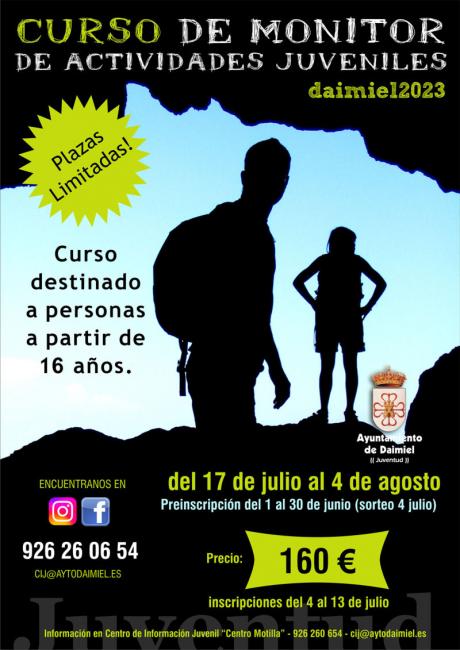 Cartel curso monitor act juveniles 2023