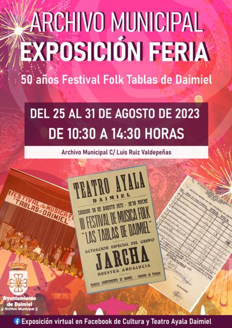 Cartel exposición feria archivo