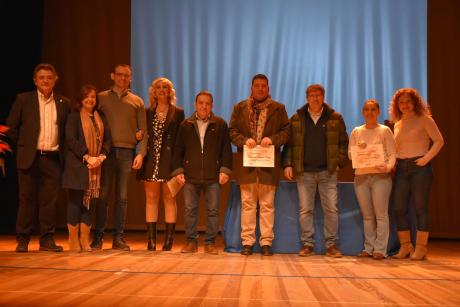 Durante la entrega de premios 