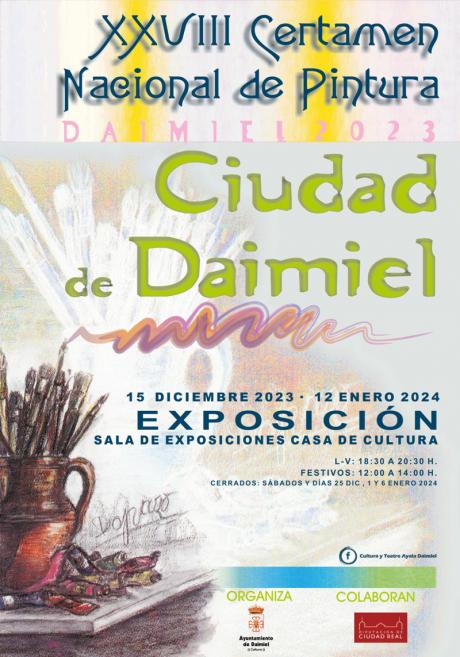 Cartel exposición certamen de pintura