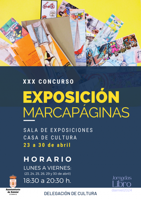 Cartel Exposicion Marcapaginas 2024