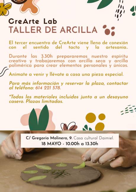 Taller de arcilla - Cartel