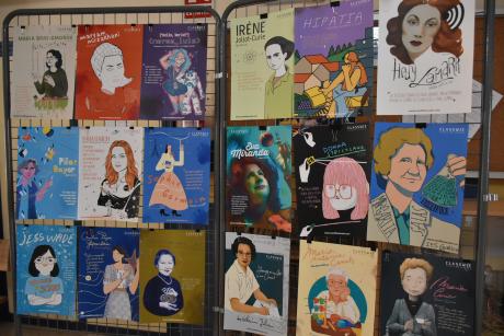 Carteles de mujeres en la ciencia 