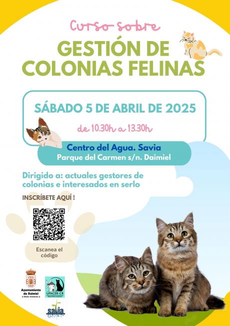 Cartel curso colonias felinas
