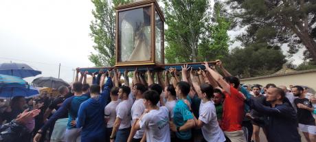 Llegada de la patrona a la Ermita del Cristo de la Luz
