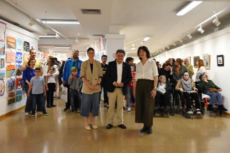 Inauguración de la exposición en la Casa de Cultura