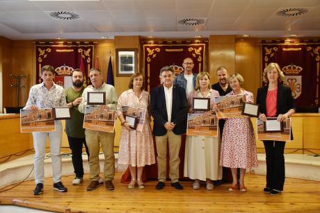 Tras la finalización del acto en el Salón de Plenos Municipal