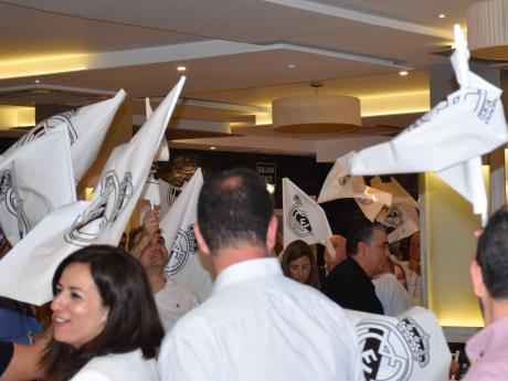 Durante la cena de la peña en 2024 (archivo)