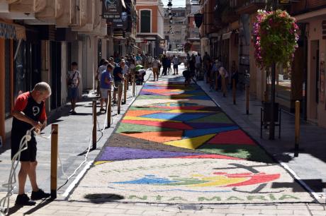 La alfombra de la Patrona 2025.