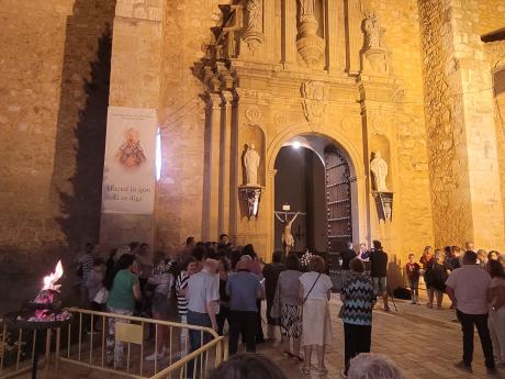 Quema de cubos en el pretil de San Pedro (Archivo 2024)
