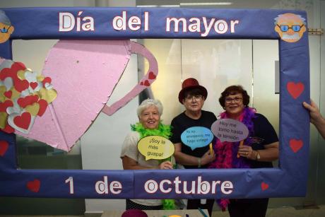 Photocall ubicado en el Centro de Mayores