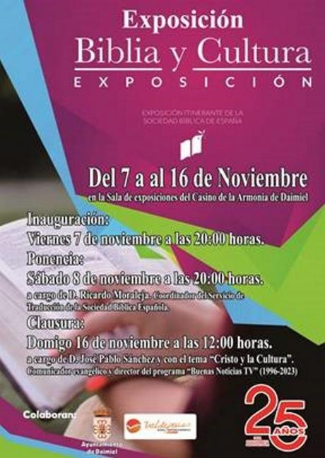 Cartel biblia y cultura