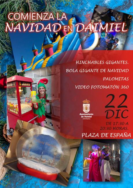 Comienza la Navidad en Daimiel. Cartel
