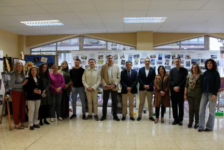 Durante la inauguración de la exposición