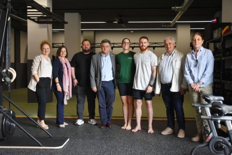 Durante la inauguración 