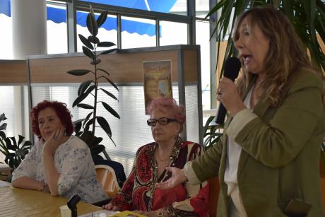 Durante el acto en el Centro de Mayores 